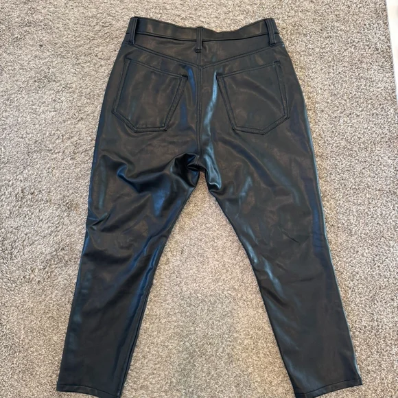 Abercrombie & Fitch High Rise Faux Leather Pants - Picture 4 of 5